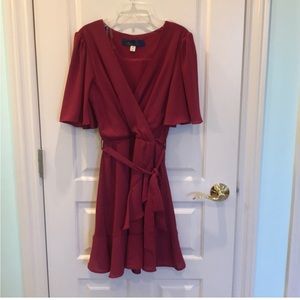 Blue Rain Faux wrap dress